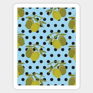 Olives - Mediterranean pattern Sticker